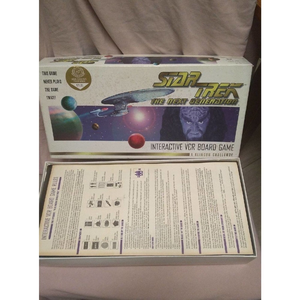 Star Trek The Next Generation Interactive VCR Board Game